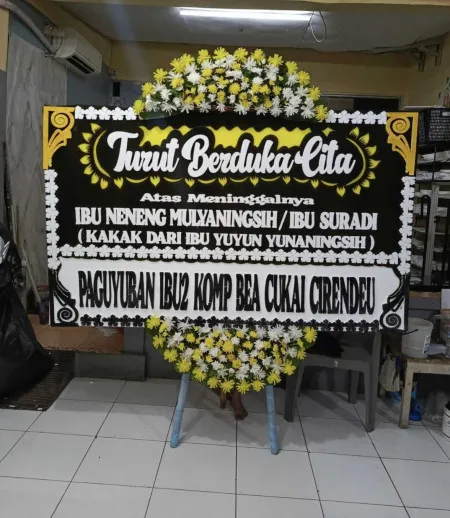 Papan Bunga Duka Klari